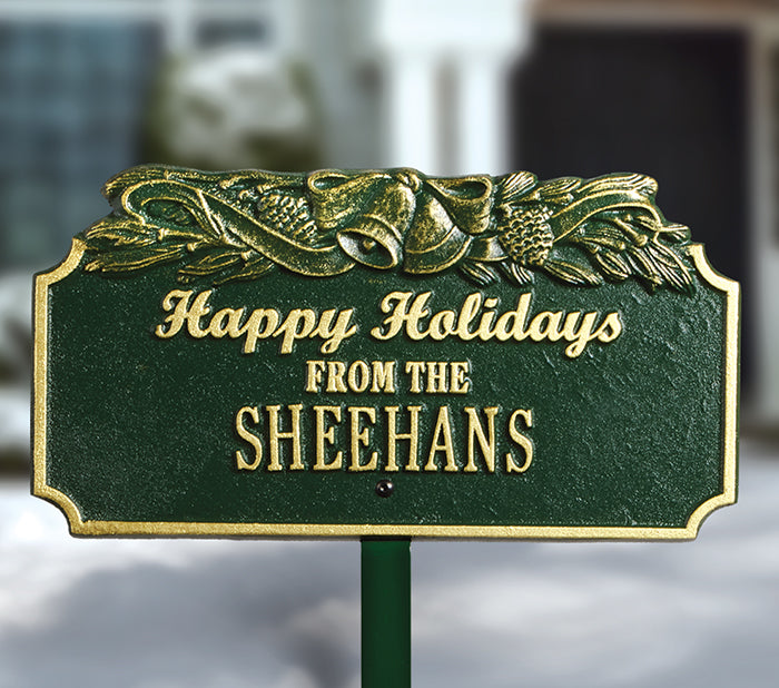 Happy Holidays Sign - Personalized