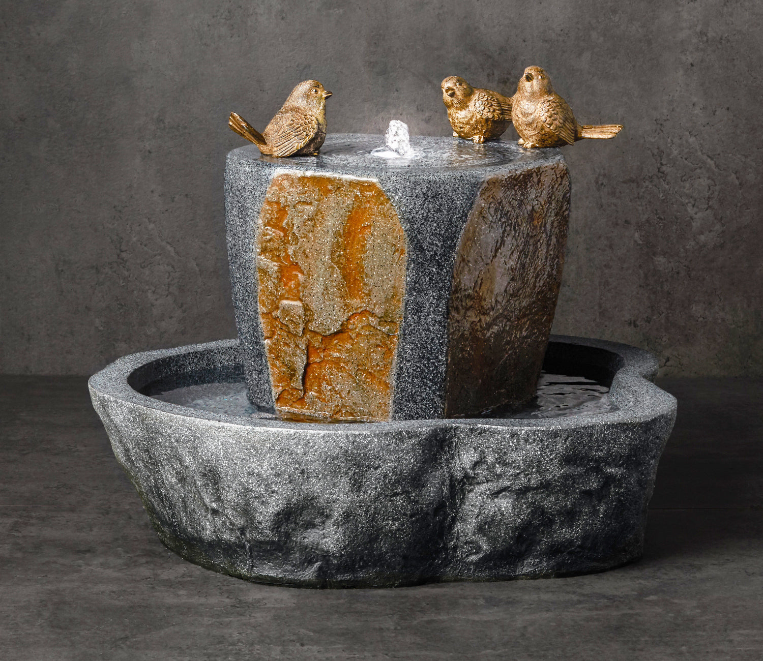 中坪淳彦 / Water * Birds * Wind Fountain with Three Birds – Charleston Gardens