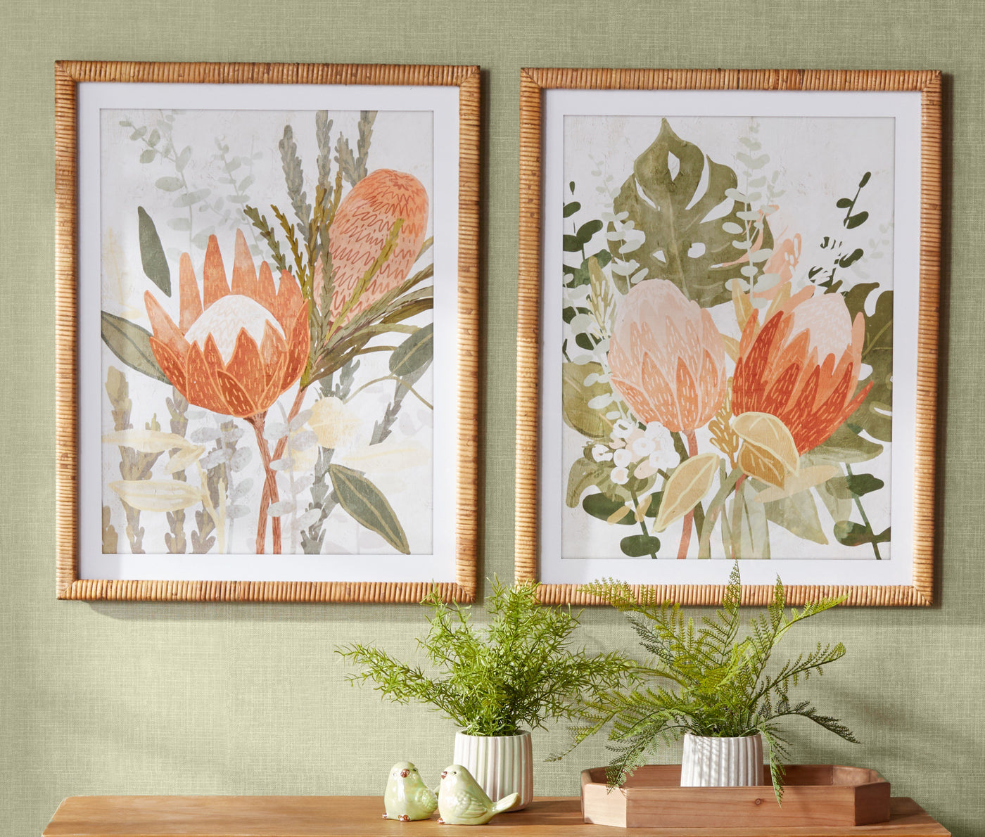 Floral Framed Prints (Set of 2)