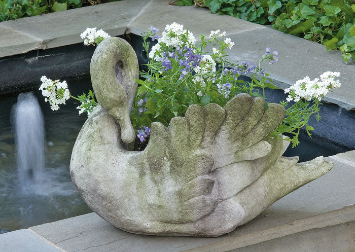 large plastic swan planter Swan Planter – Charleston Gardens