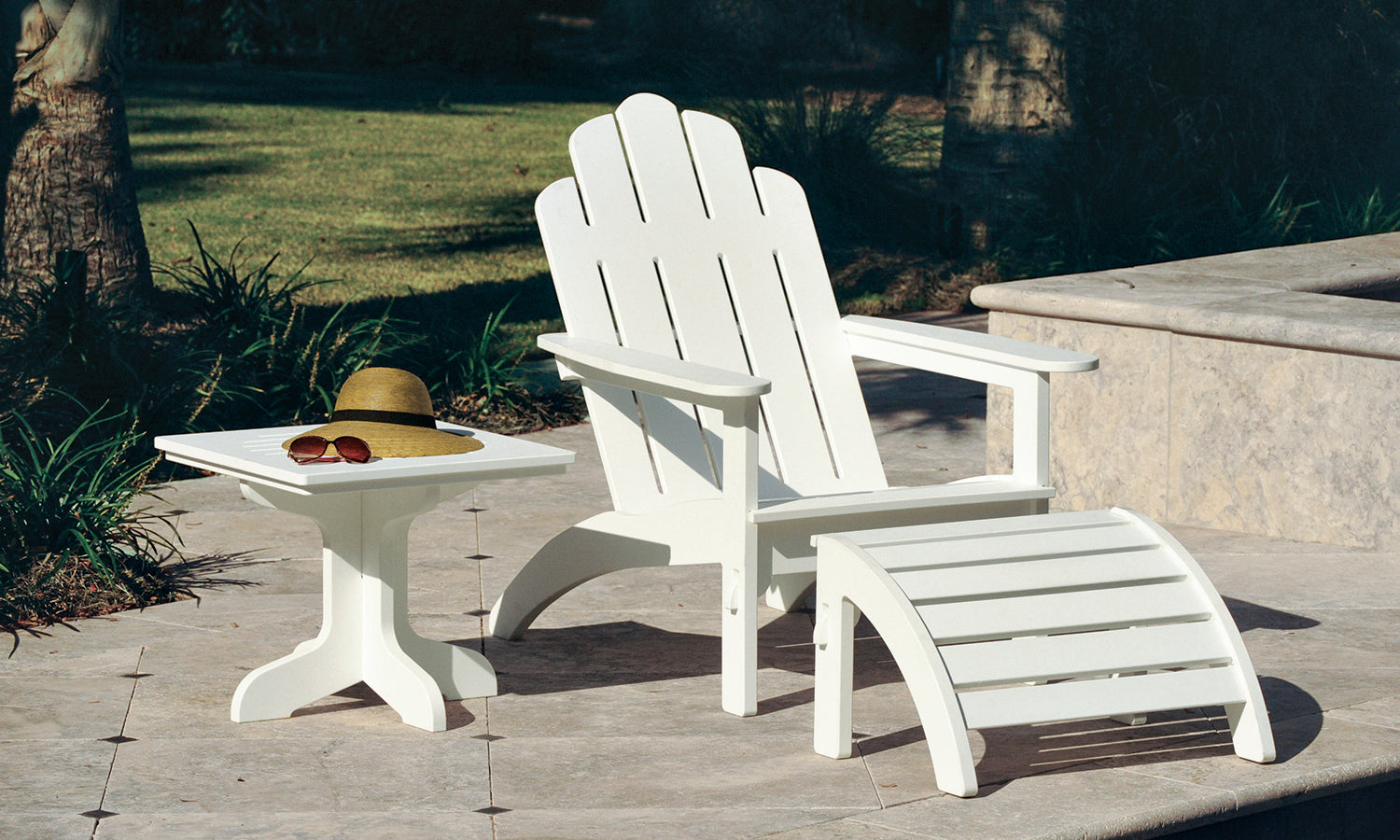 Adirondack Chair and Ottoman Charleston Gardens