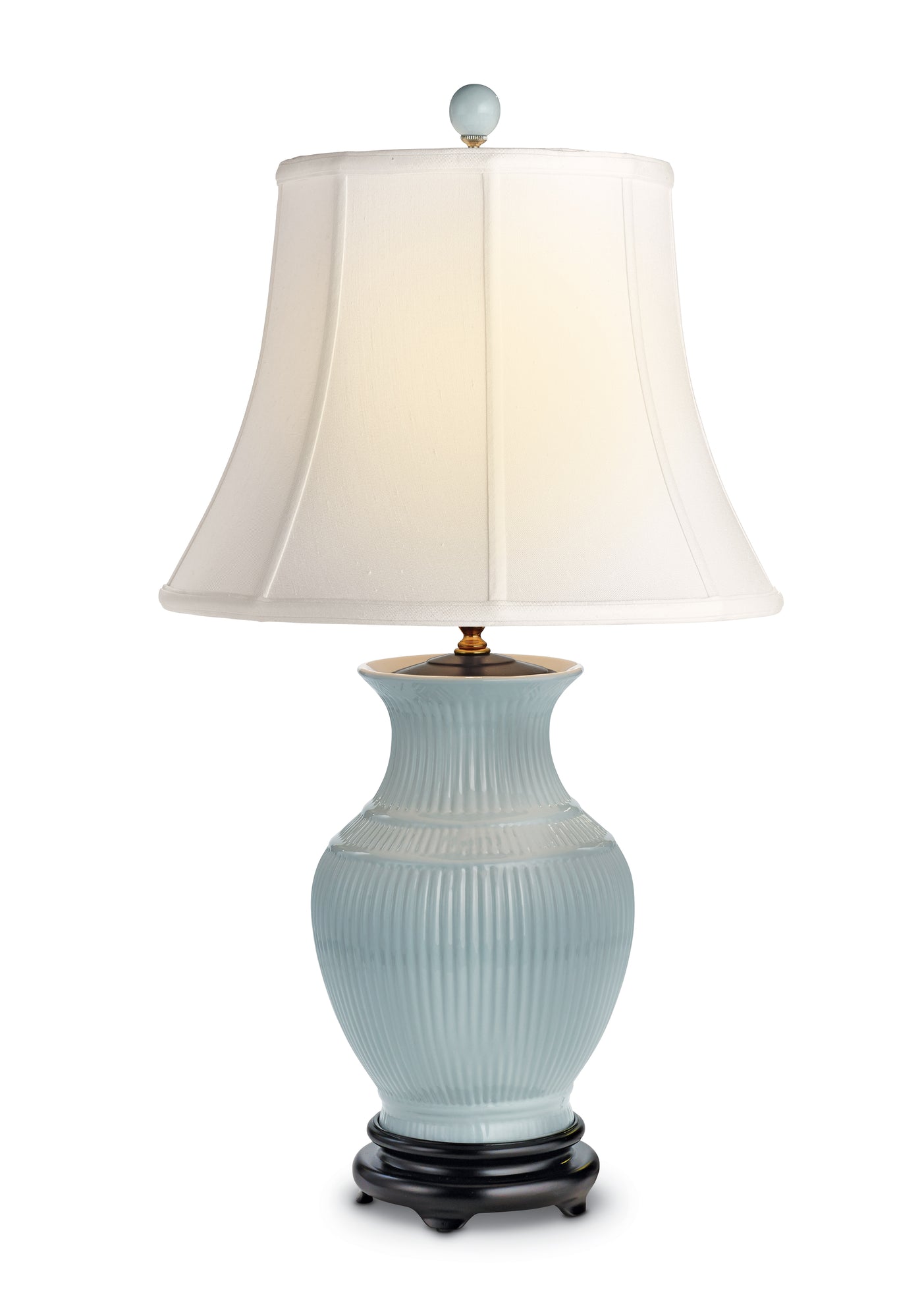 Pale Blue Vase Lamp