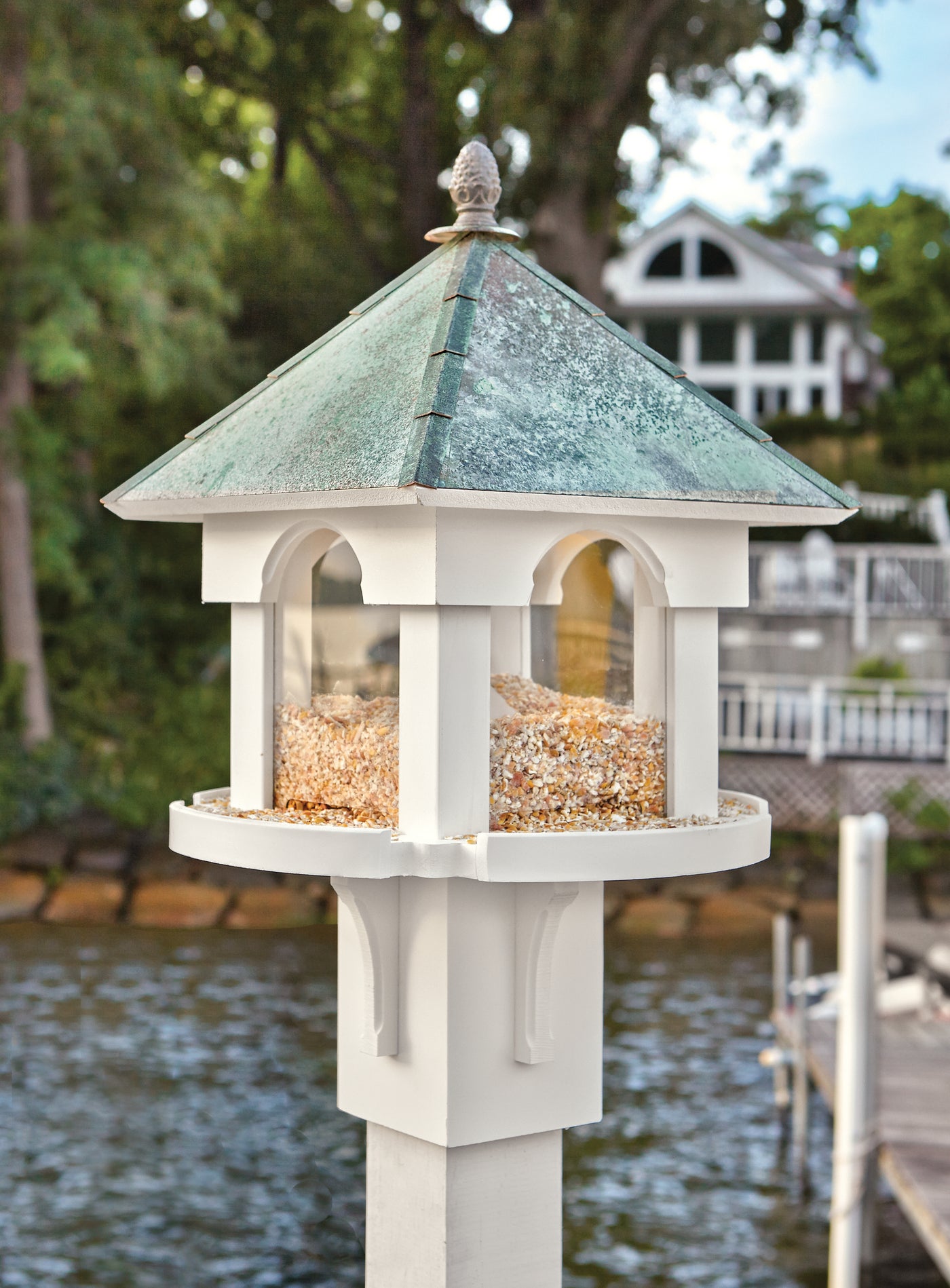 Bird Feeder with Pineapple Finial