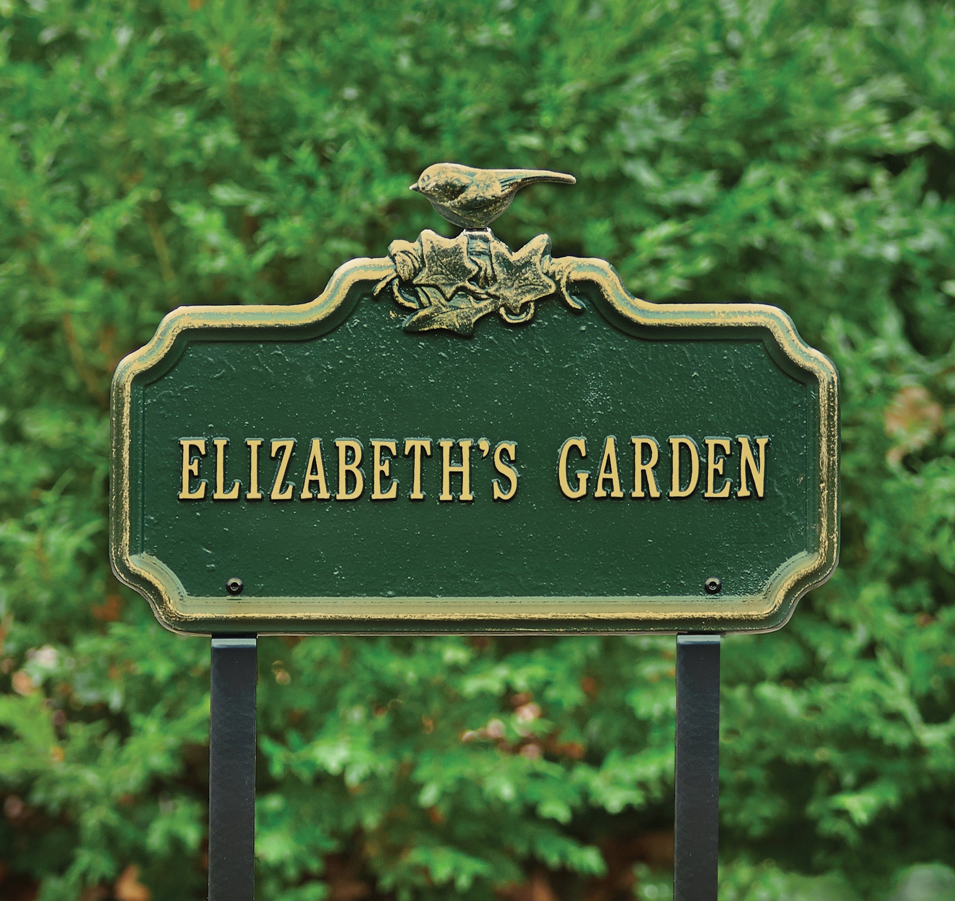 Chickadee Garden Sign Personalized Charleston Gardens