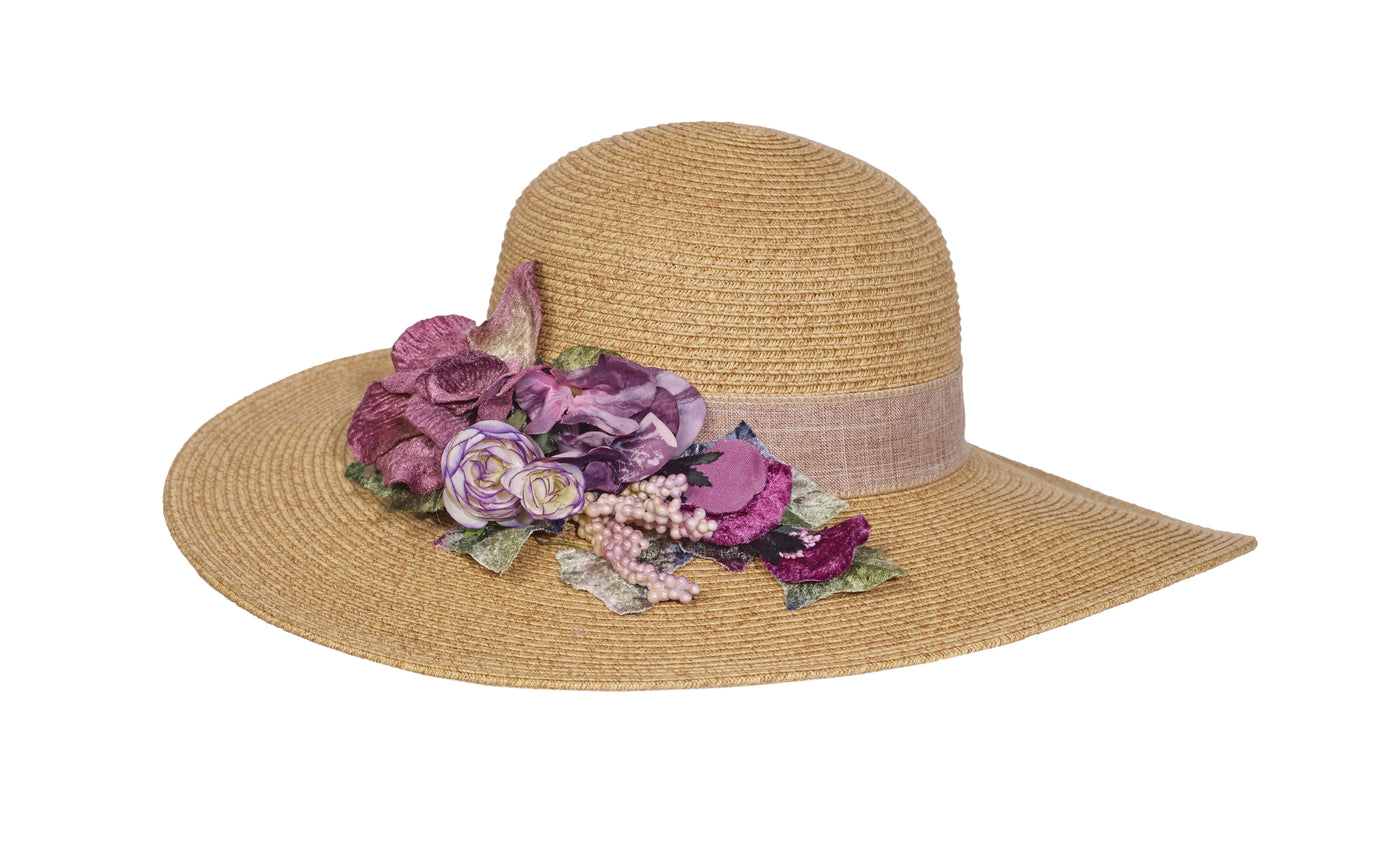 Wildflower Bouquet Straw Hat