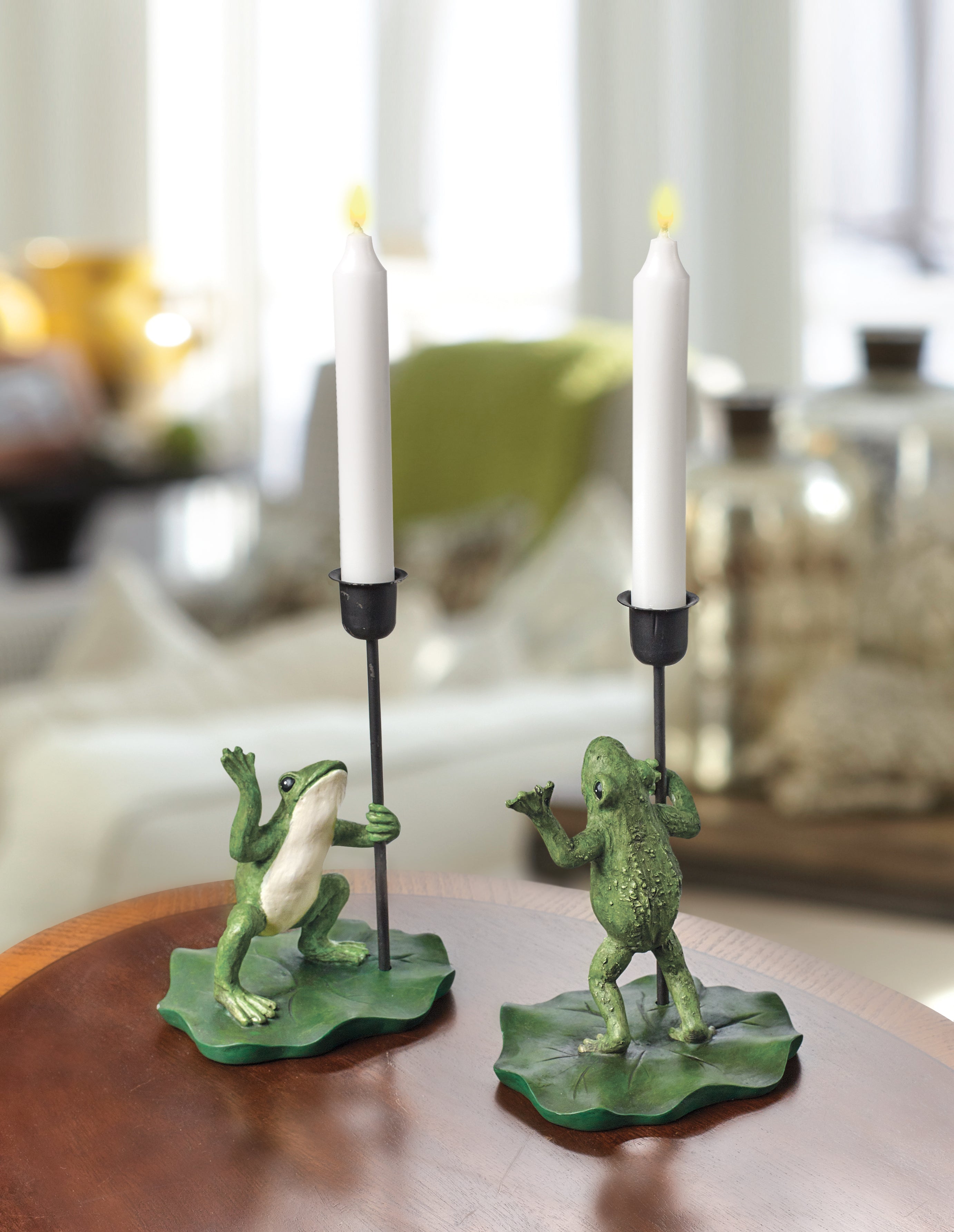 Frog Candleholders (Set of Two) Charleston Gardens
