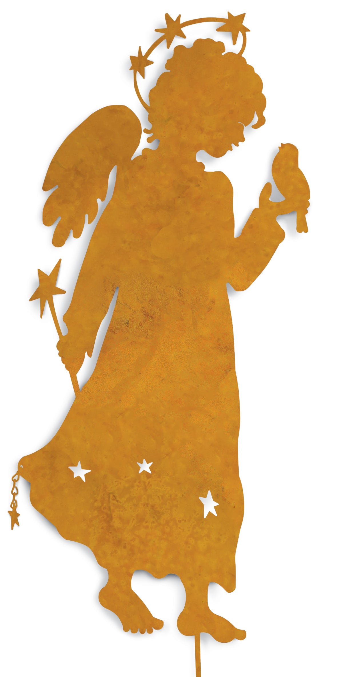 Garden Angel with Bird Charleston Gardens