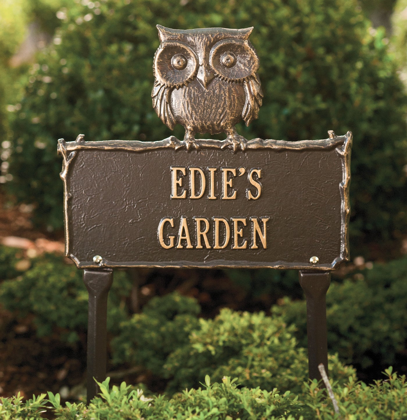 Owl Personalized Garden Sign