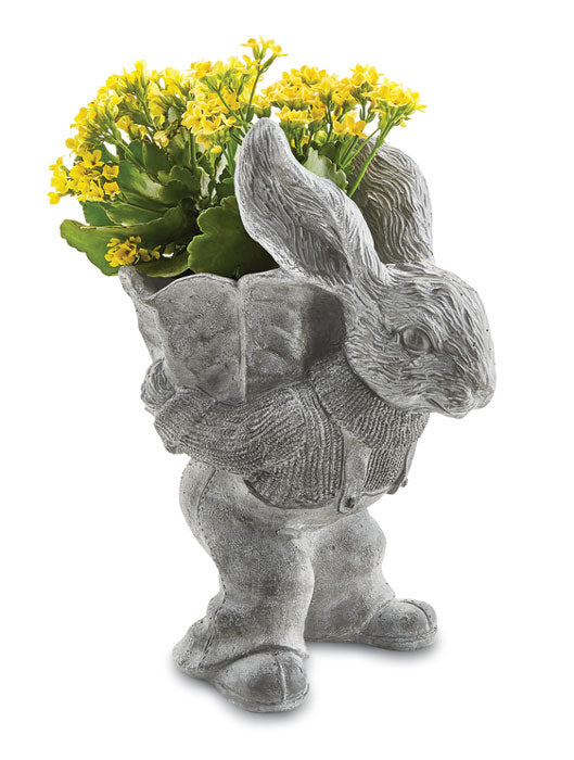 Bunny Carrying Cabbage Planter