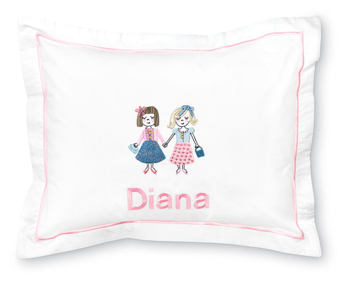 Child's Personalized Pillow - Besties