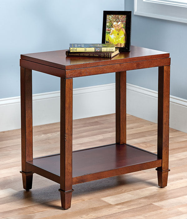 Two-Tier Table with Classic Straight Legs