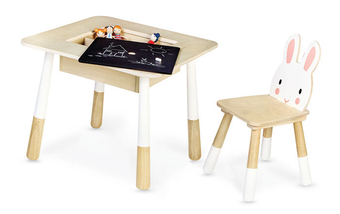 Child's Play Table and Child's Rabbit Chair