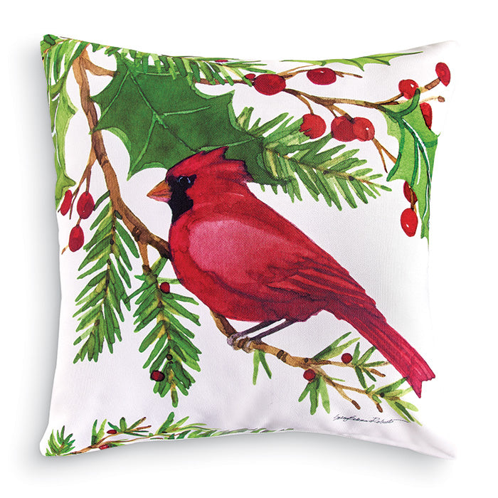 Holiday Cardinal Pillow