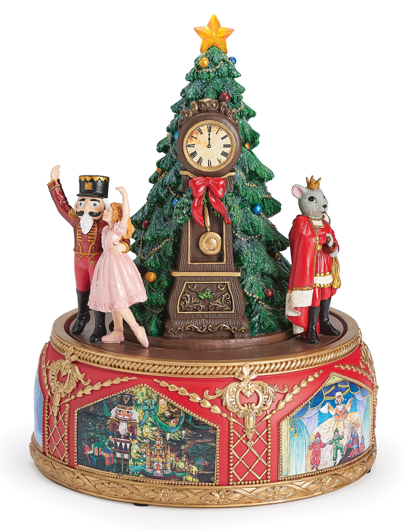 Nutcracker Ballet with Music and Grandfather Clock/Tree