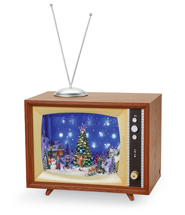 Musical LED TV with Winter Scene