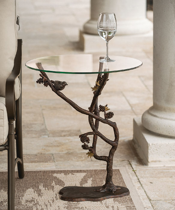 Bird and Pinecones Table