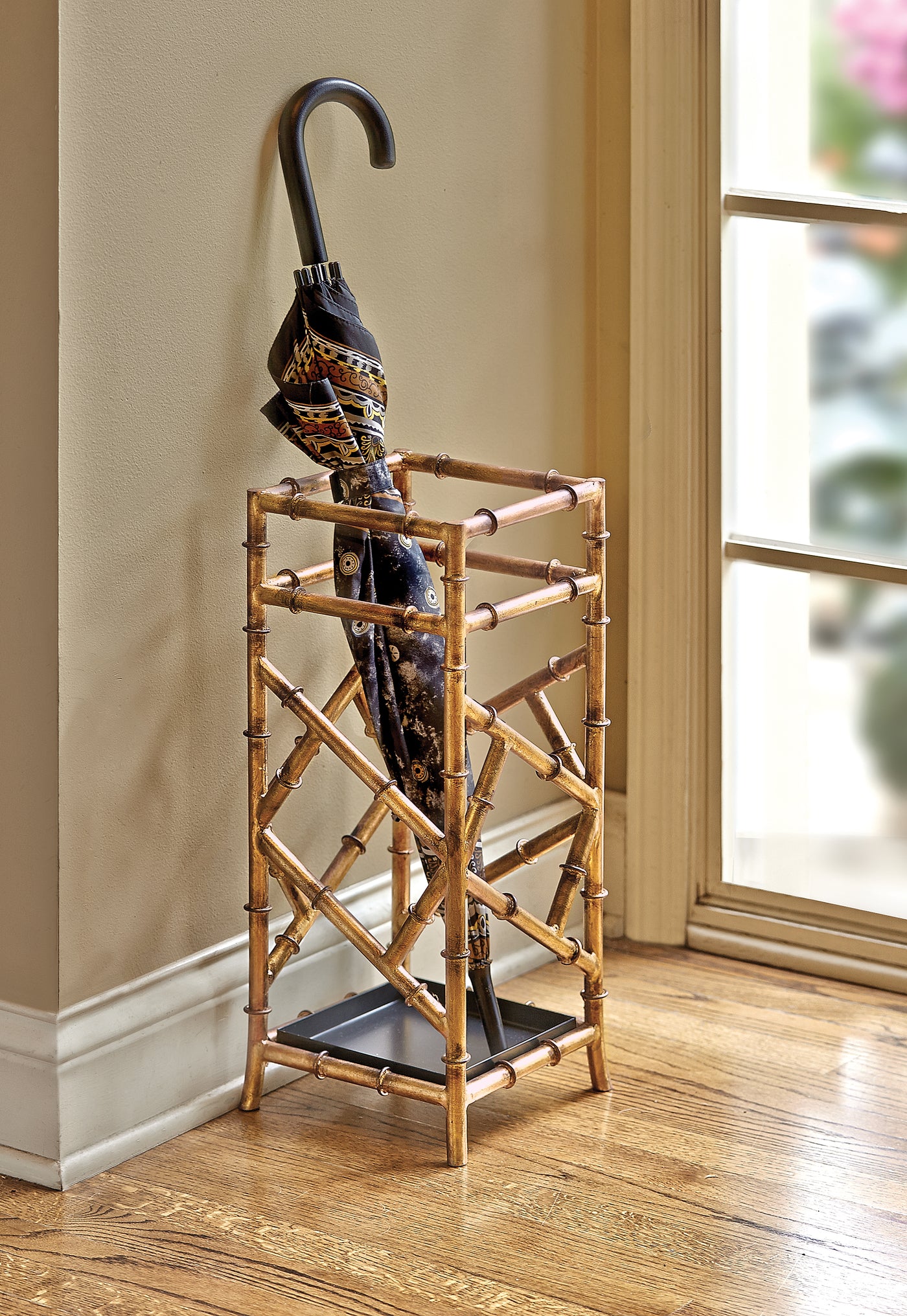 Iron Bamboo Umbrella Stand