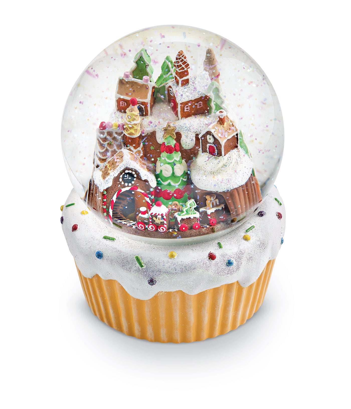 Gingerbread Musical Snow Globe