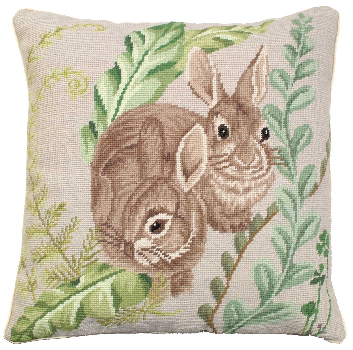 Rabbits with Ferns