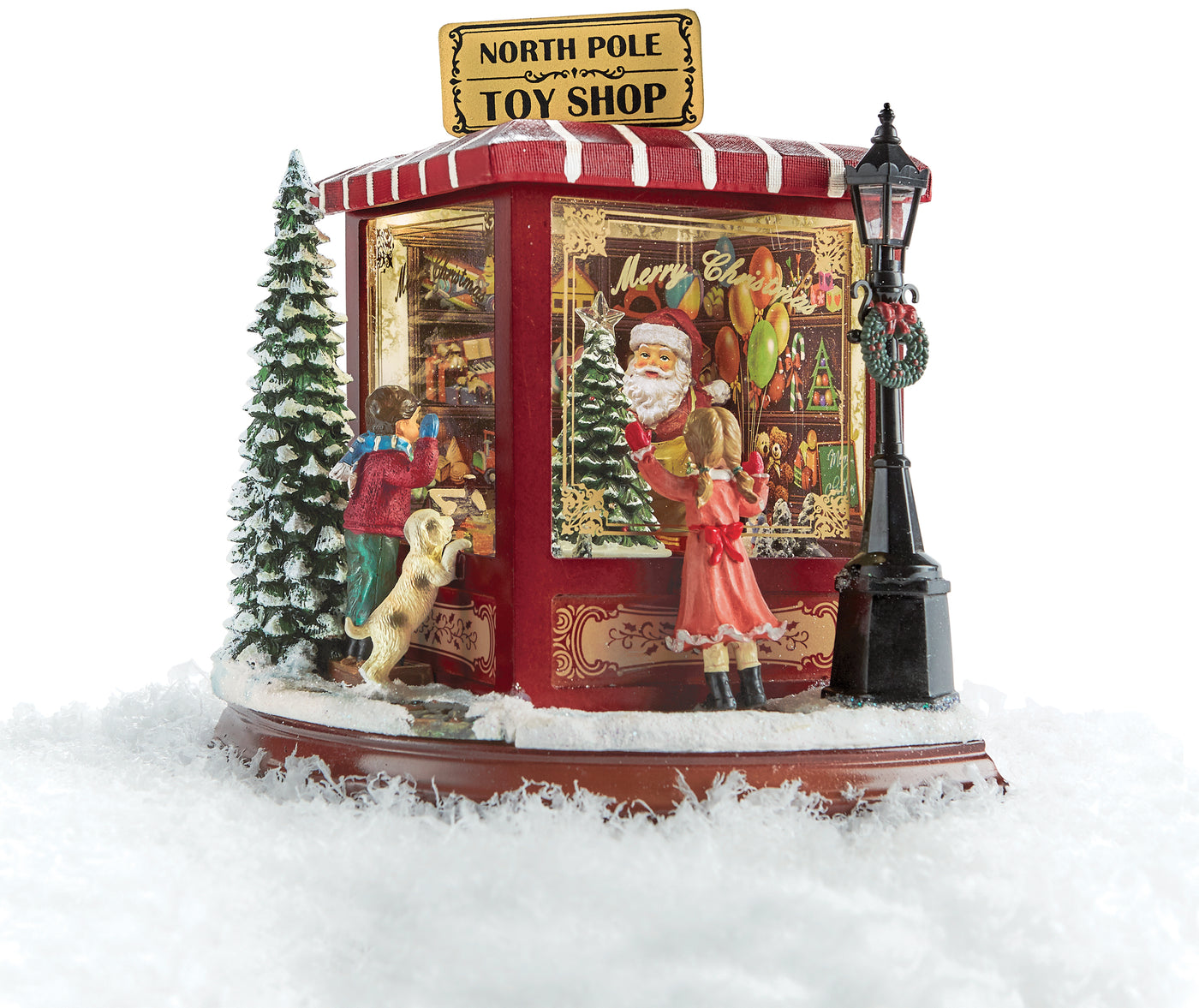 North Pole Lighted and Musical Toy Shop