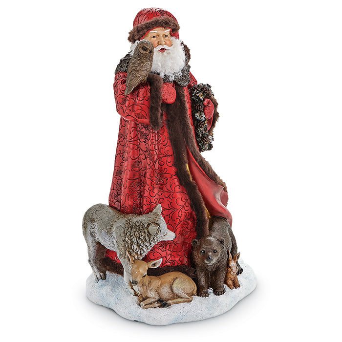 Santa with Woodland Friends