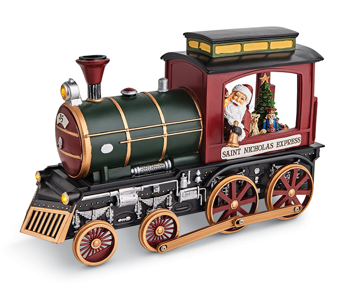 Santa Musical Train with Rotating Tree