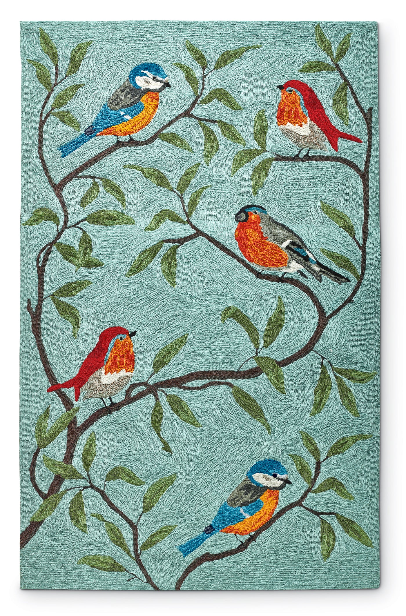 Bird Outdoor Rug Birds on Branches Rug – Charleston Gardens