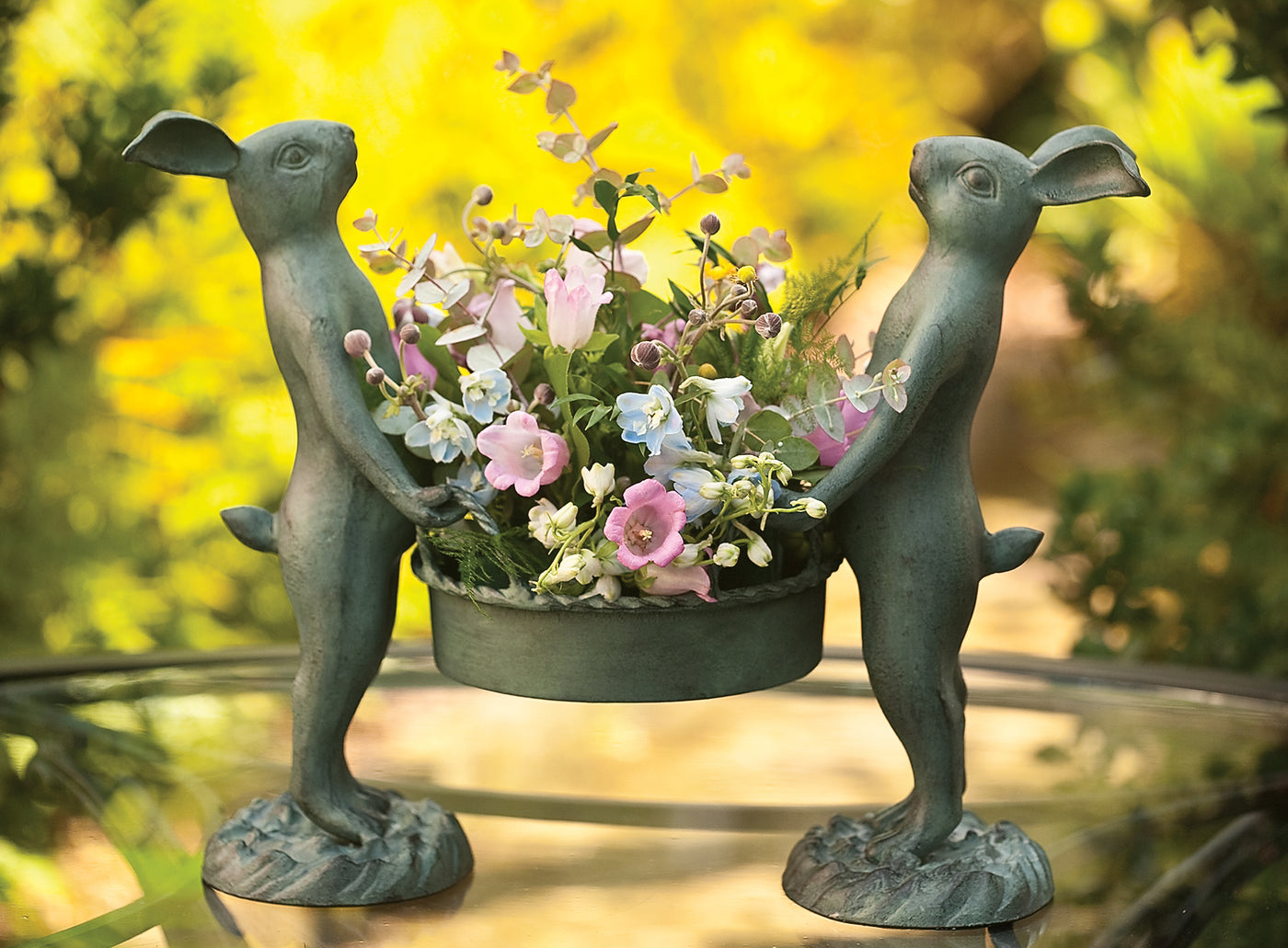 Bunny Gardeners with Basket