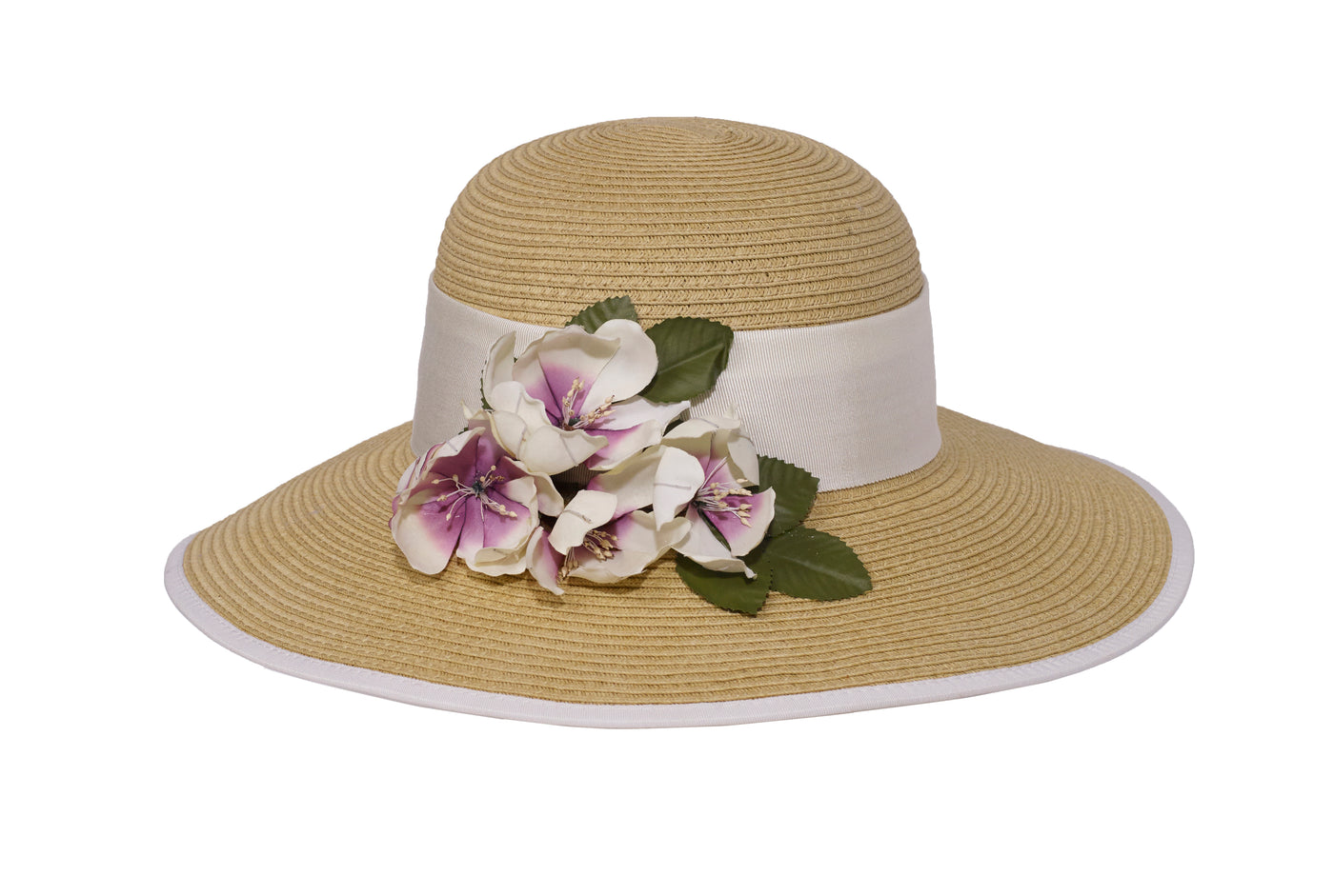 Magnolias Straw Hat