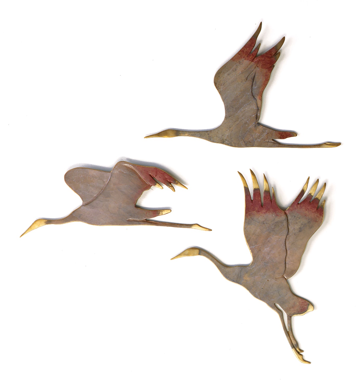 Cranes in Flight (Set of Three)