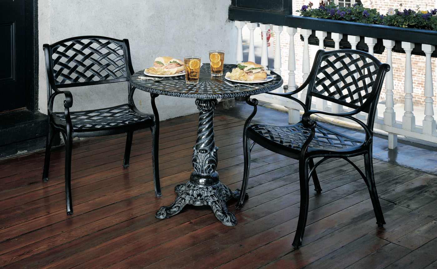 Drayton Bistro Set (32"DIA. Pedestal Table and Two Chairs)
