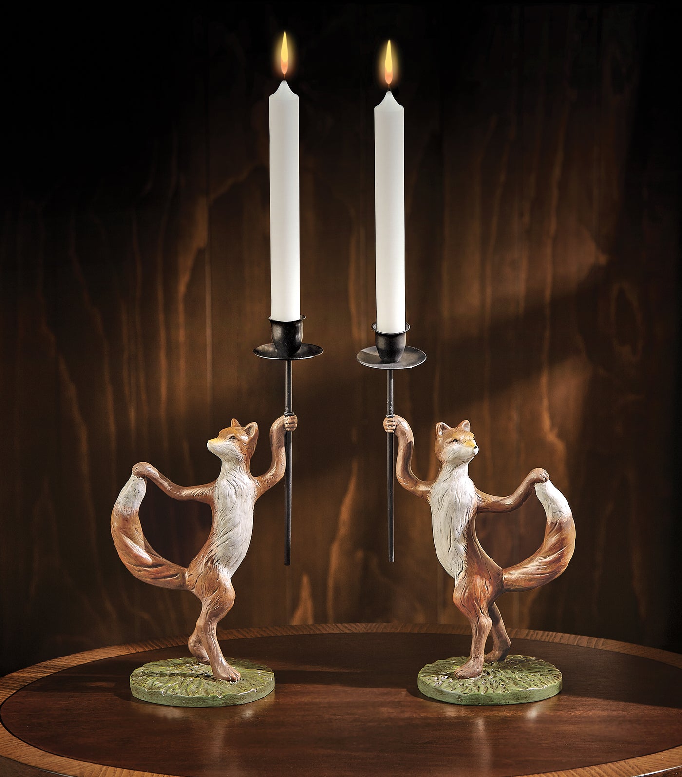 Fox Candleholders (Set of Two)