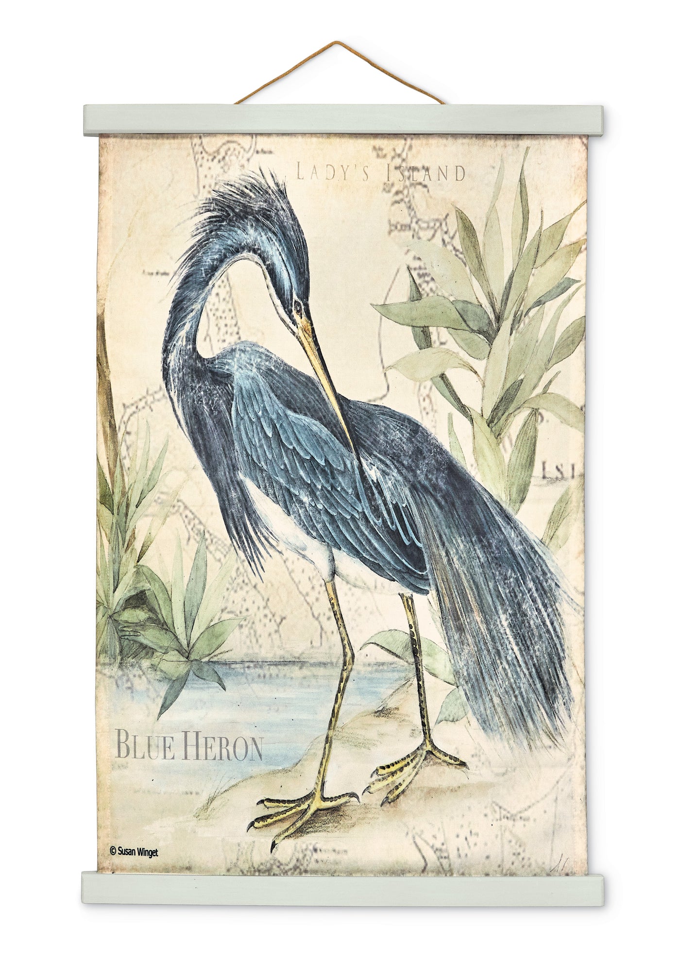 Blue Heron Wall Hanging II