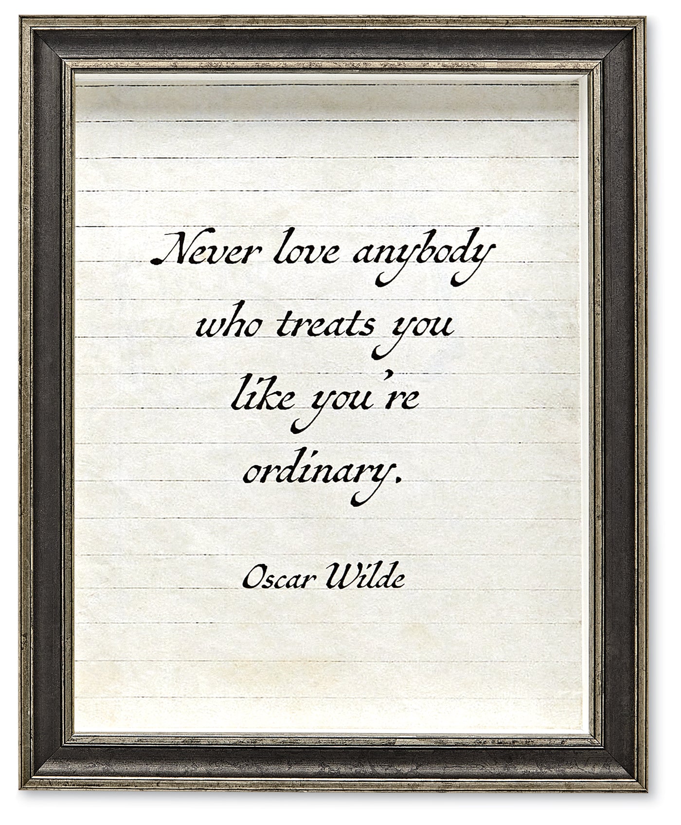Art with Words - Oscar Wilde "Never Love Anybody"