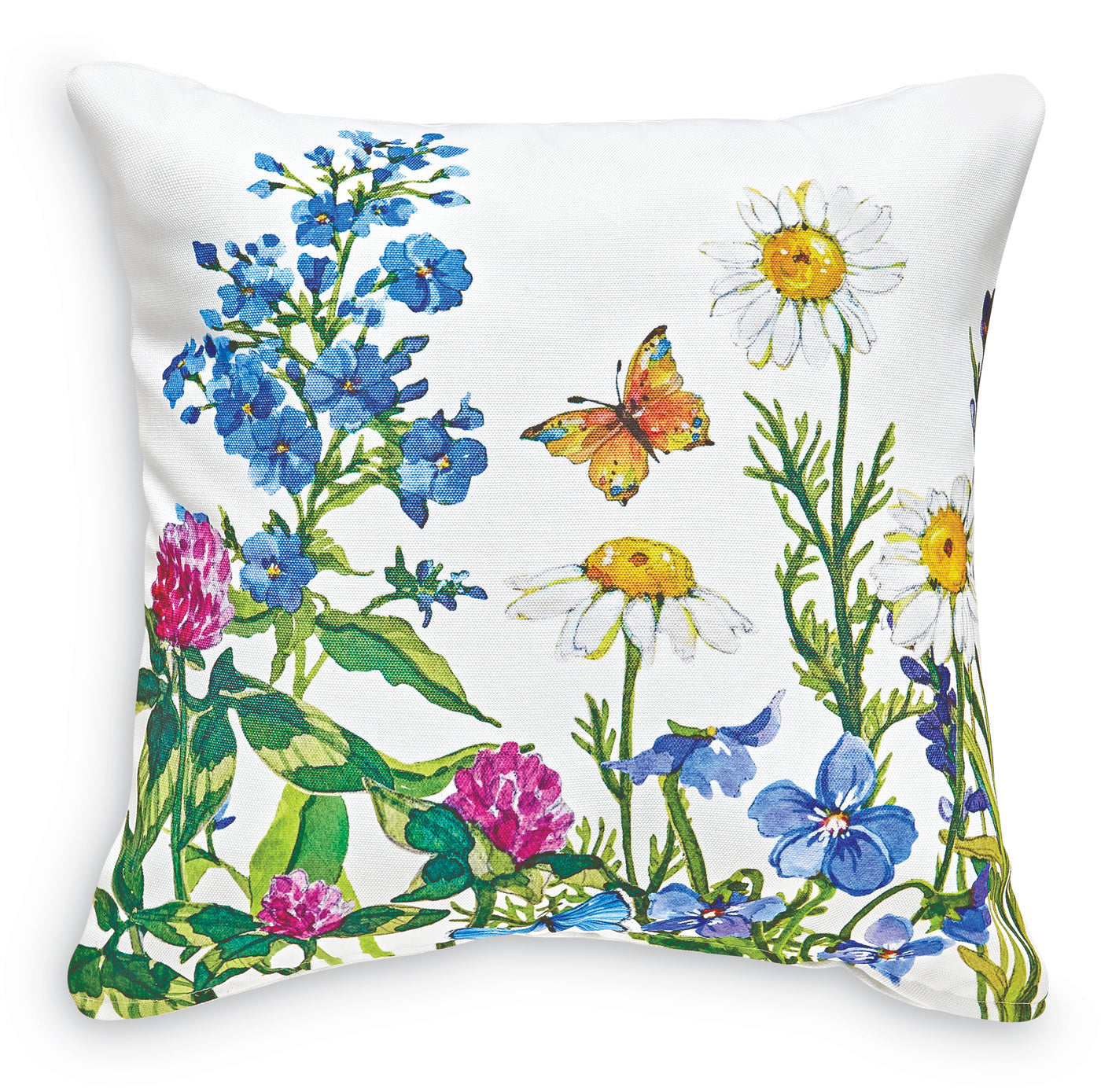 Wildflowers and Butterflies Pillow II